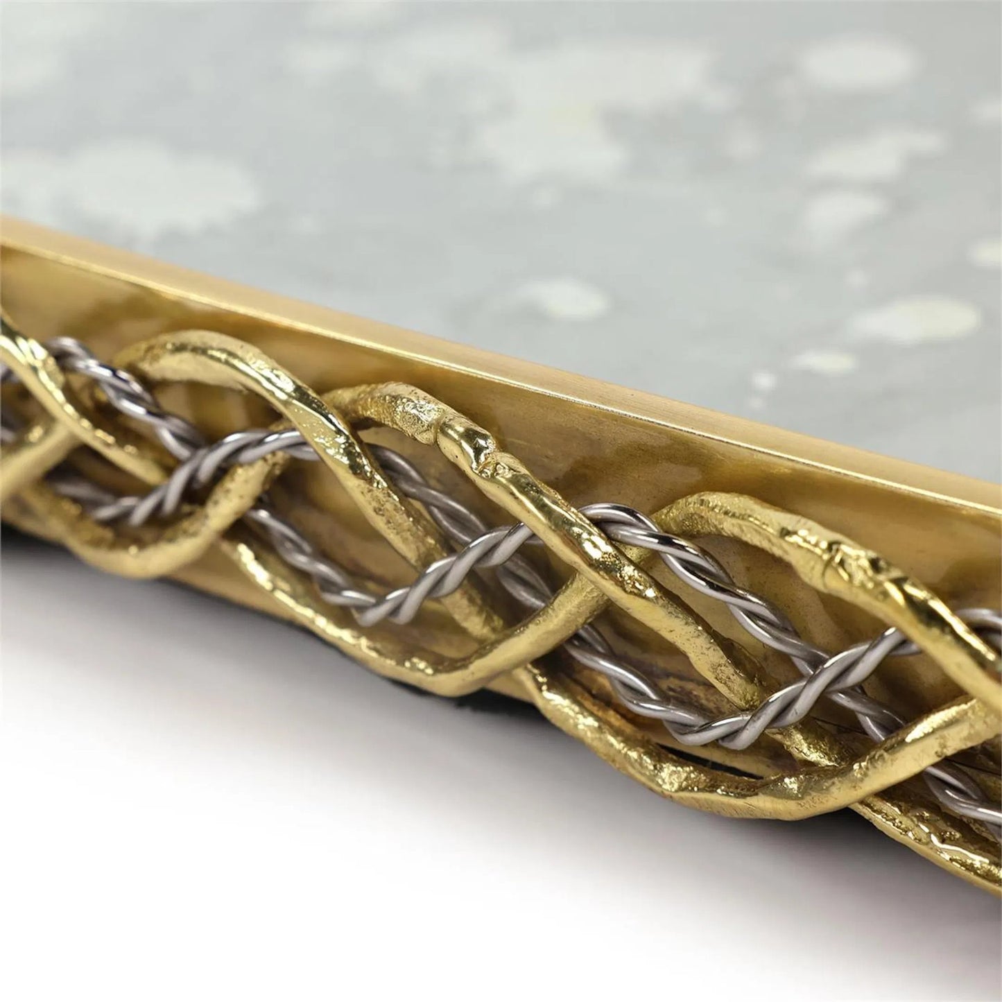 002 SI-2537128 | Unknown | Braid Tray by John-Richard. Made from unique in a unique style.