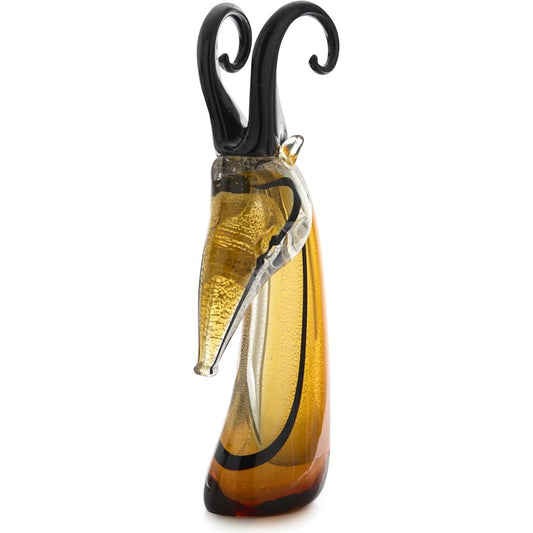 Abstract Glass Antelope Sculpture by John-Richard. Made from unique in a eclectic & global style.