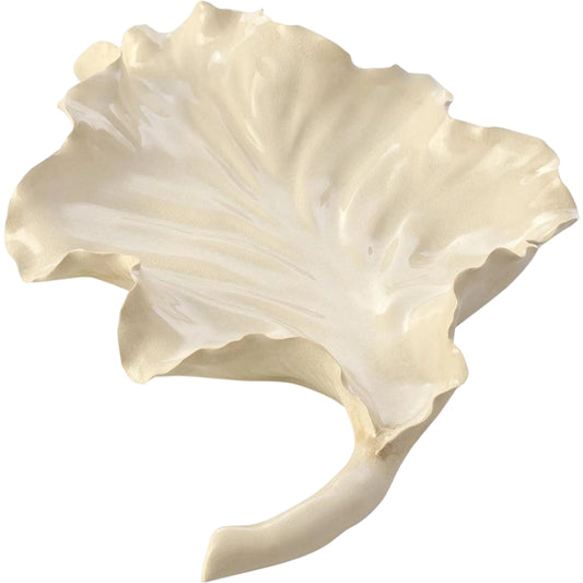 Porcelain Leaf Bowl by John-Richard. Made from unique in a unique style.