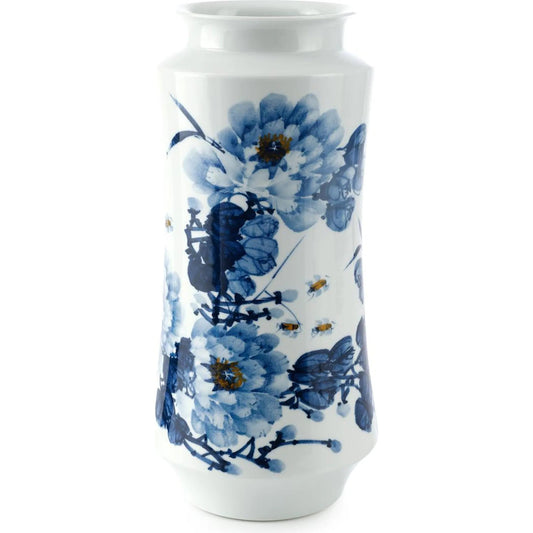 Blue Blossoms Vase by John-Richard. Made from unique in a unique style.