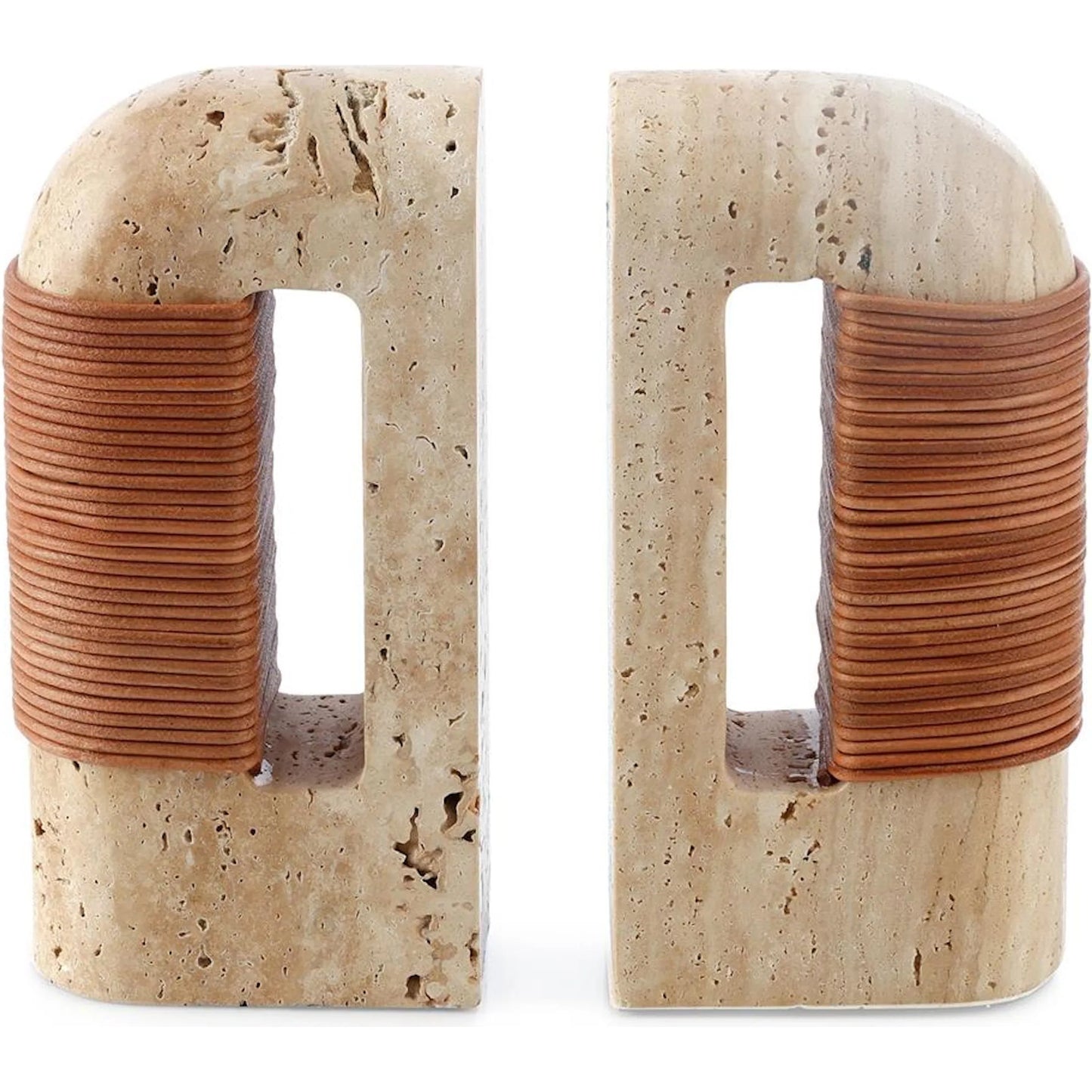 002 SI-2537608 | Additional Silo | Tibur Bookends (Set of 2) by John-Richard. Made from unique in a unique style.