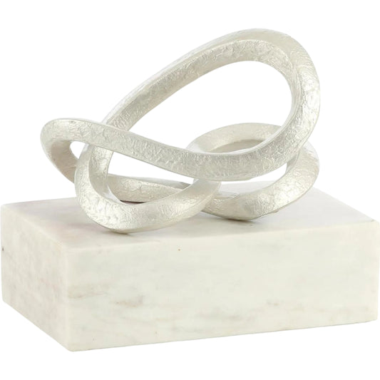 Abstract Coil Sculpture on Marble by John-Richard. Made from unique in a eclectic & global style.