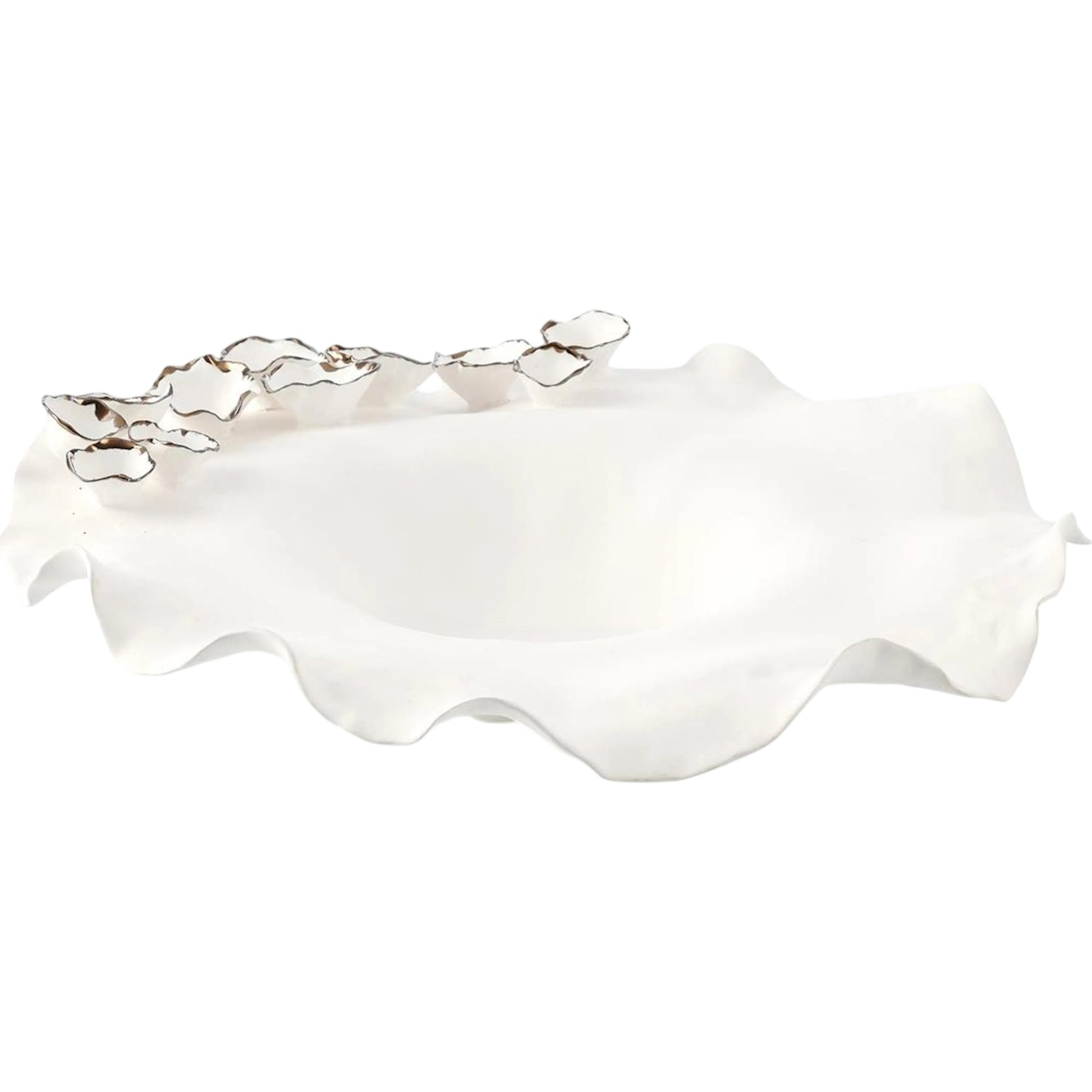 Rippling Porcelain Bowl by John-Richard. Made from unique in a unique style.