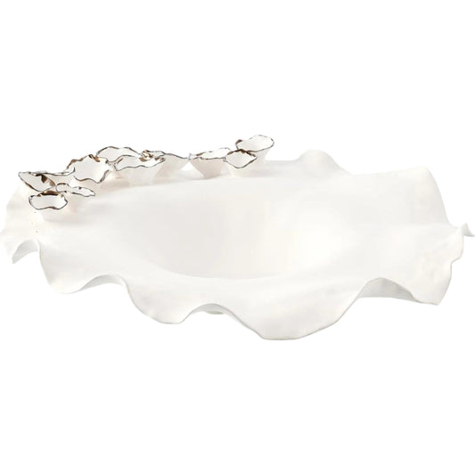 Rippling Porcelain Bowl by John-Richard. Made from unique in a unique style.