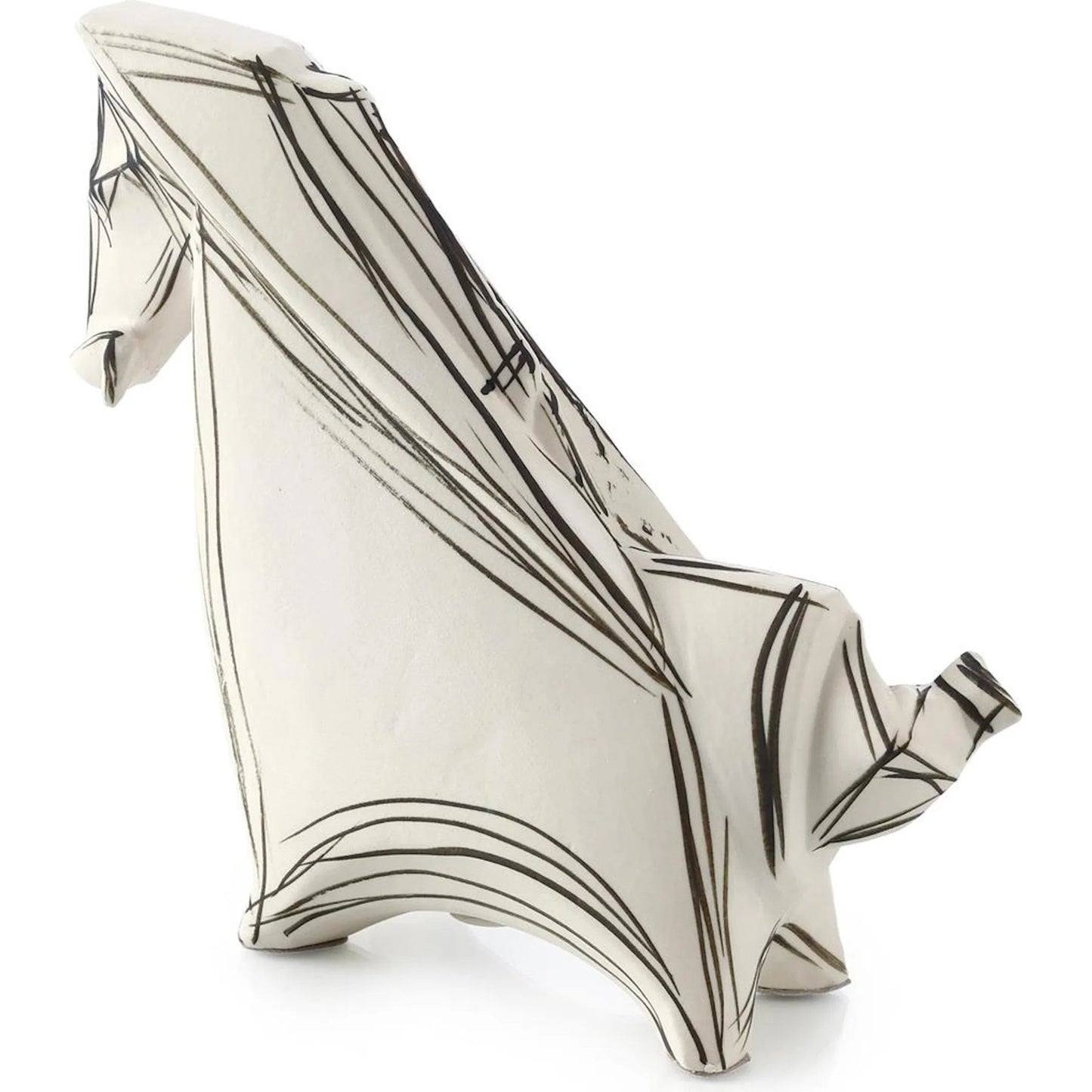 002 SI-2537558 | Additional Silo | Sketched Horse Sculpture by John-Richard. Made from unique in a unique style.