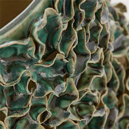 Emerald Reef Vase by John-Richard. Made from unique in a unique style.