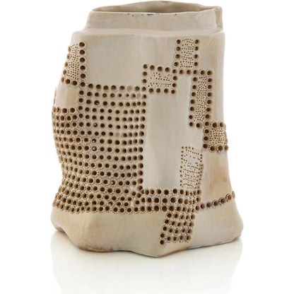Braille Vase by John-Richard. Made from unique in a unique style.