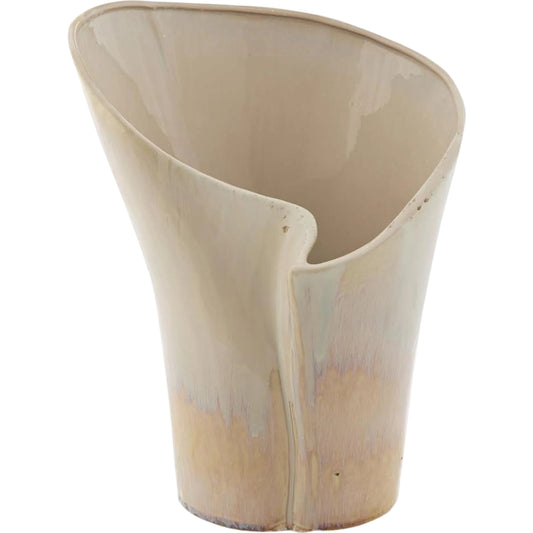 Whorling Porcelain Vase by John-Richard. Made from unique in a unique style.