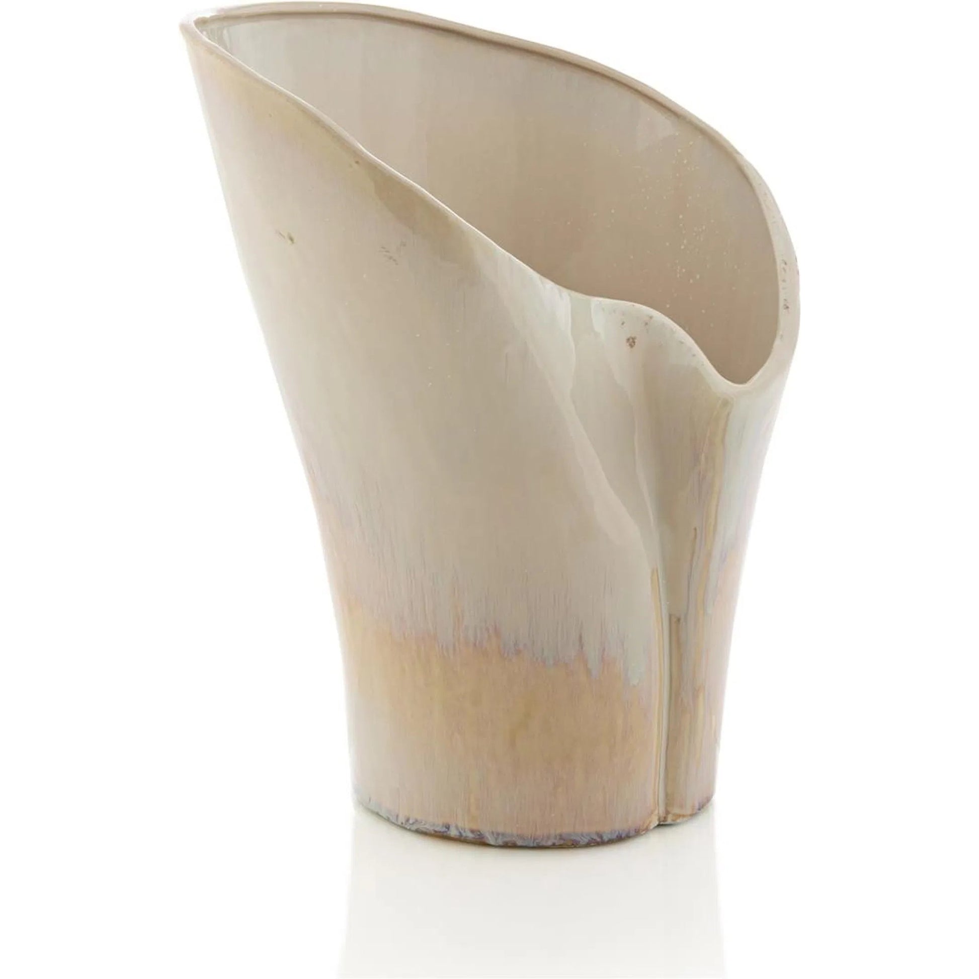 Whorling Porcelain Vase by John-Richard. Made from unique in a unique style.