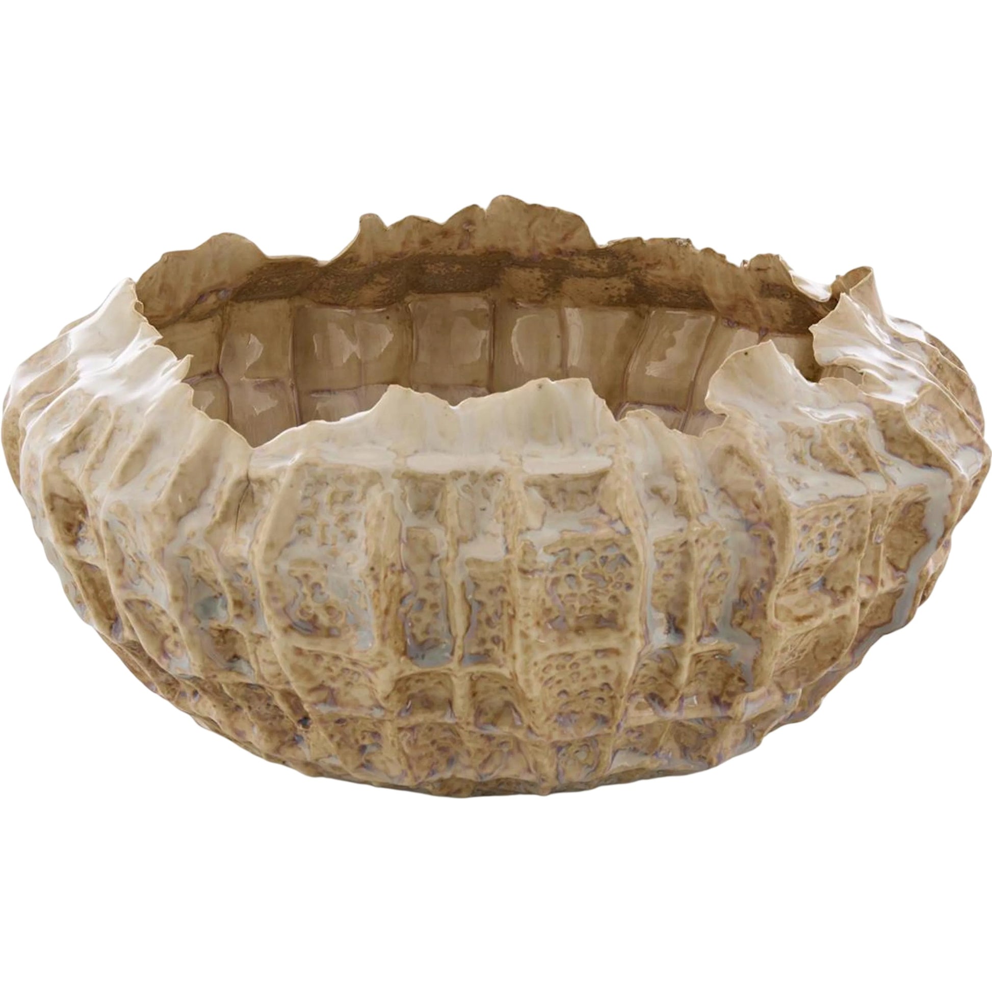Ridged Porcelain Bowl by John-Richard. Made from unique in a unique style.