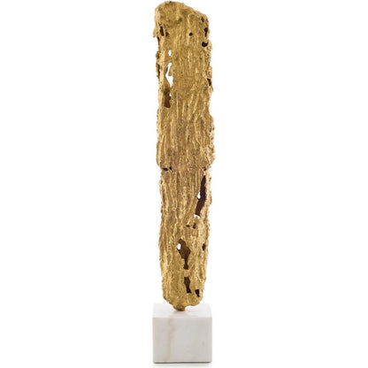 Brass Hollow Sculpture on Marble by John-Richard. Made from unique in a unique style.
