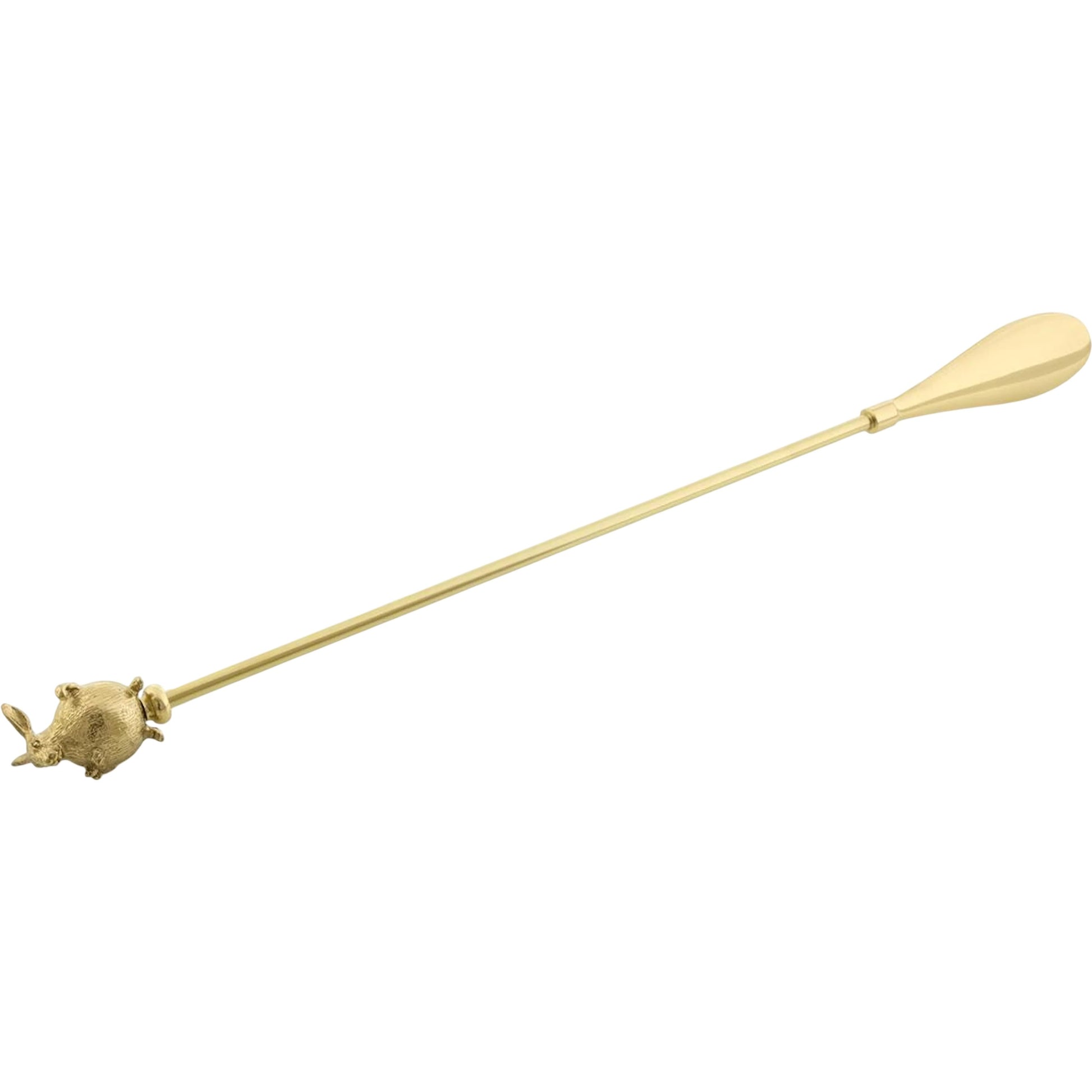 Brass Bunny Shoehorn by John-Richard. Made from unique in a unique style.