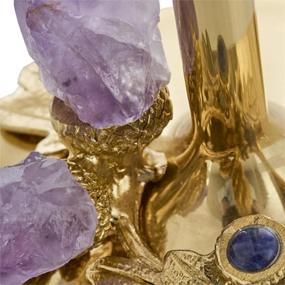 Amethyst Roots Candleholder by John-Richard. Made from unique in a unique style.