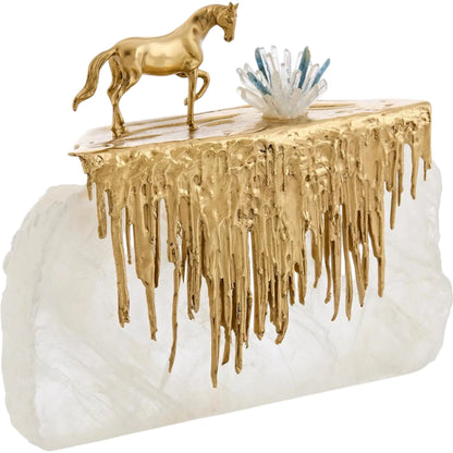Prairie Sculpture on Selenite by John-Richard. Made from unique in a unique style.