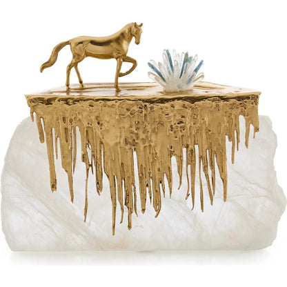 Prairie Sculpture on Selenite by John-Richard. Made from unique in a unique style.