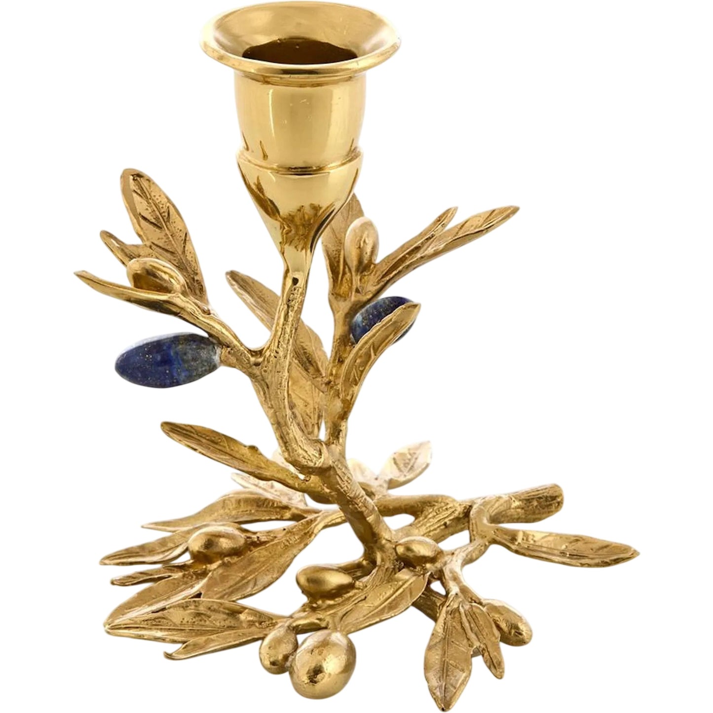 003 SI-2629137 | Primary Silo | Brass Flora Candleholder by John-Richard. Made from unique in a unique style.