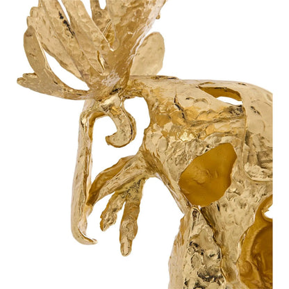 Abstract Moose Sculpture on Selenite I by John-Richard. Made from unique in a unique style.