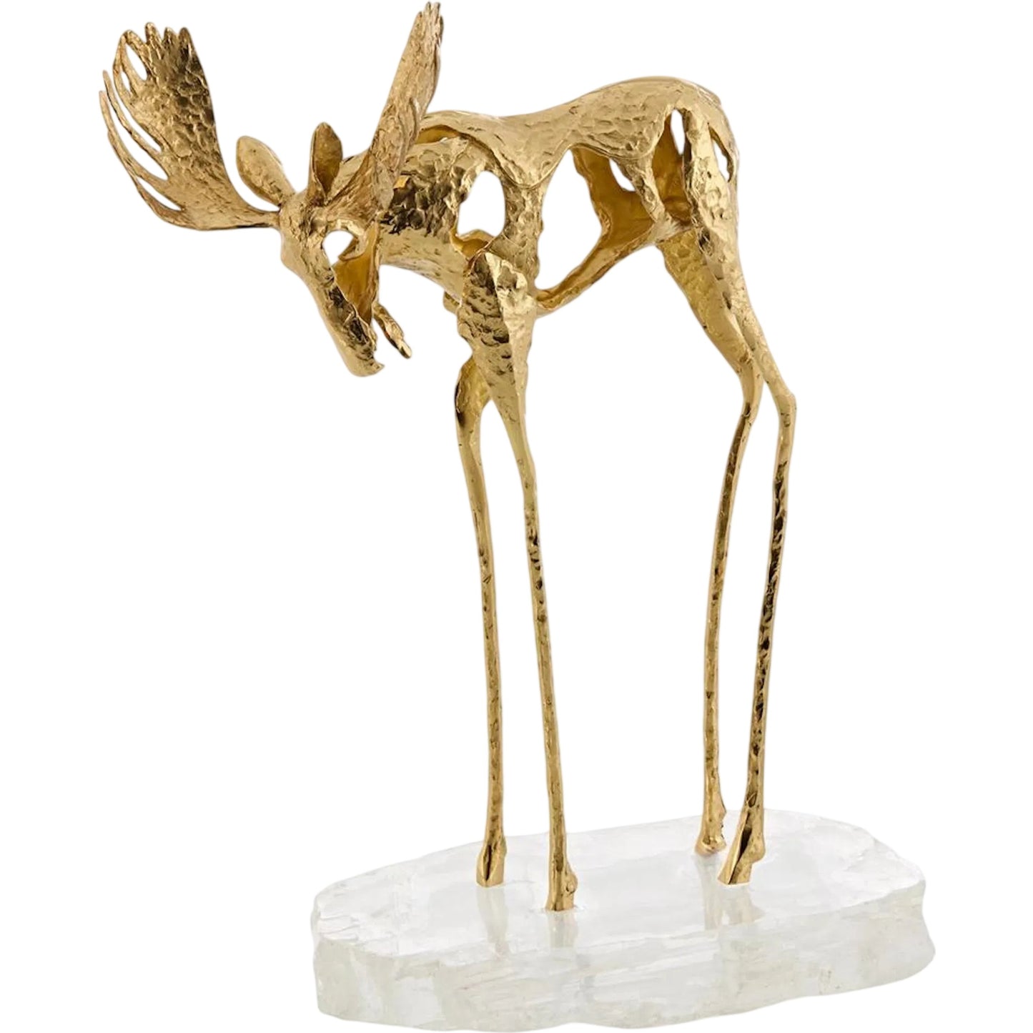 000 SI-2629054 | Primary Silo | Abstract Moose Sculpture on Selenite I by John-Richard. Made from unique in a unique style.