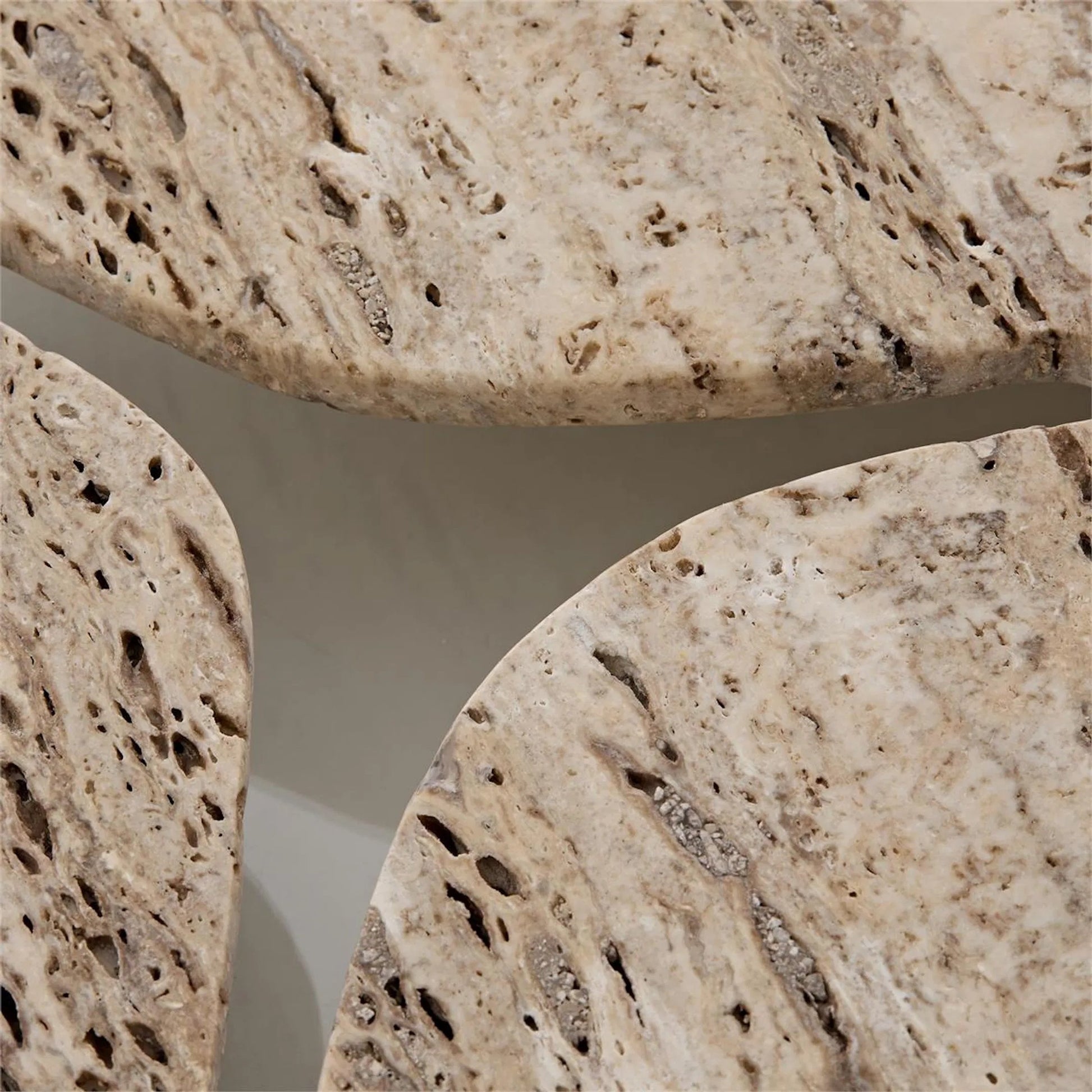 Organic Travertine Tray by John-Richard. Made from unique in a unique style.