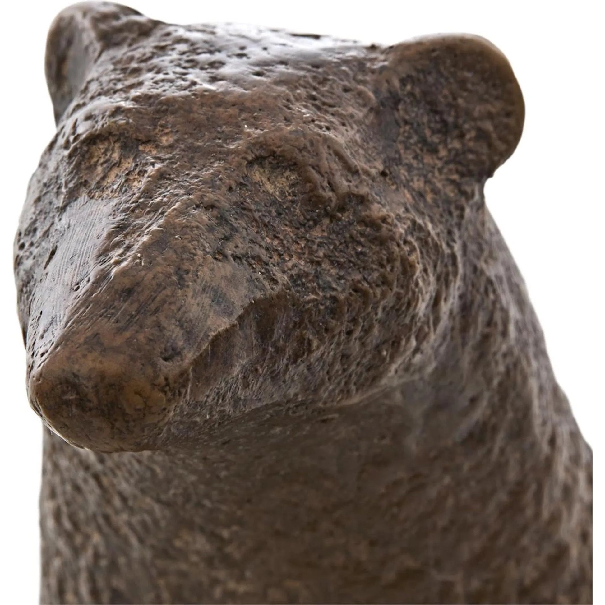 Bashful Bear Sculpture by John-Richard. Made from unique in a unique style.