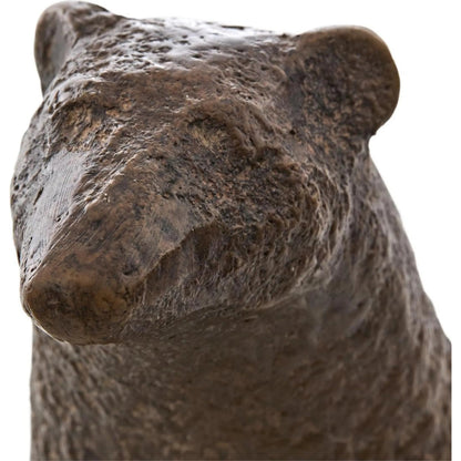 Bashful Bear Sculpture by John-Richard. Made from unique in a unique style.