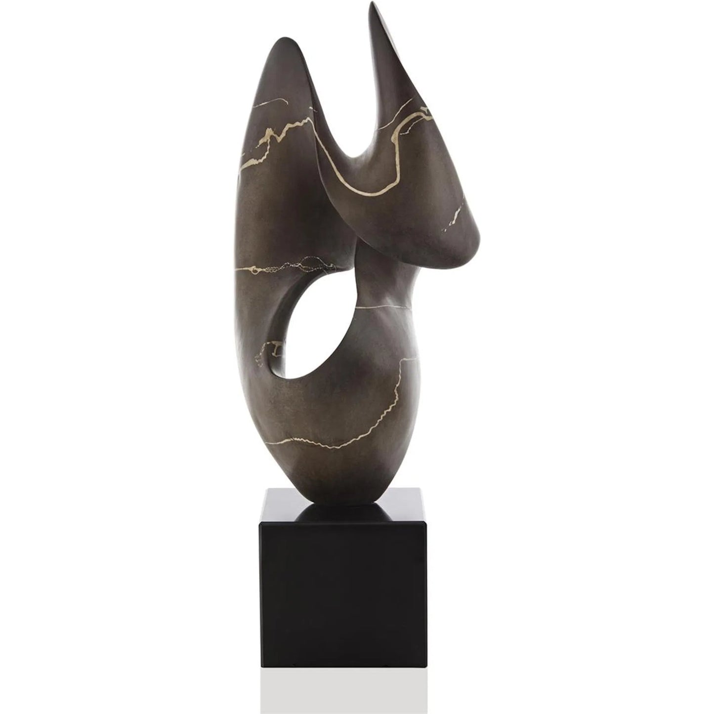 001 SI-2629664 | Unknown | Umber Flow Sculpture on Marble by John-Richard. Made from unique in a unique style.