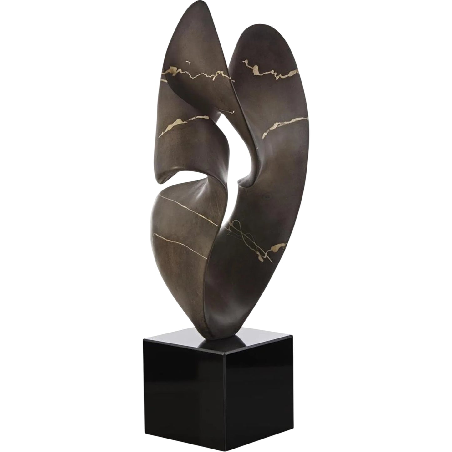 000 SI-2629664 | Primary Silo | Umber Flow Sculpture on Marble by John-Richard. Made from unique in a unique style.