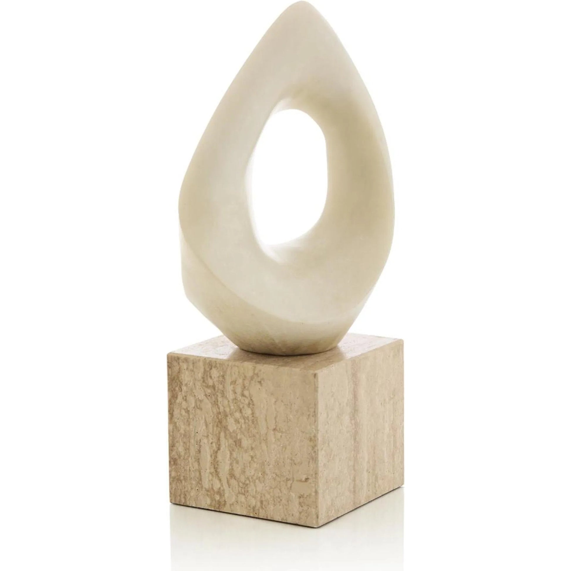 Abstract Loop Sculpture on Marble by John-Richard. Made from unique in a unique style.