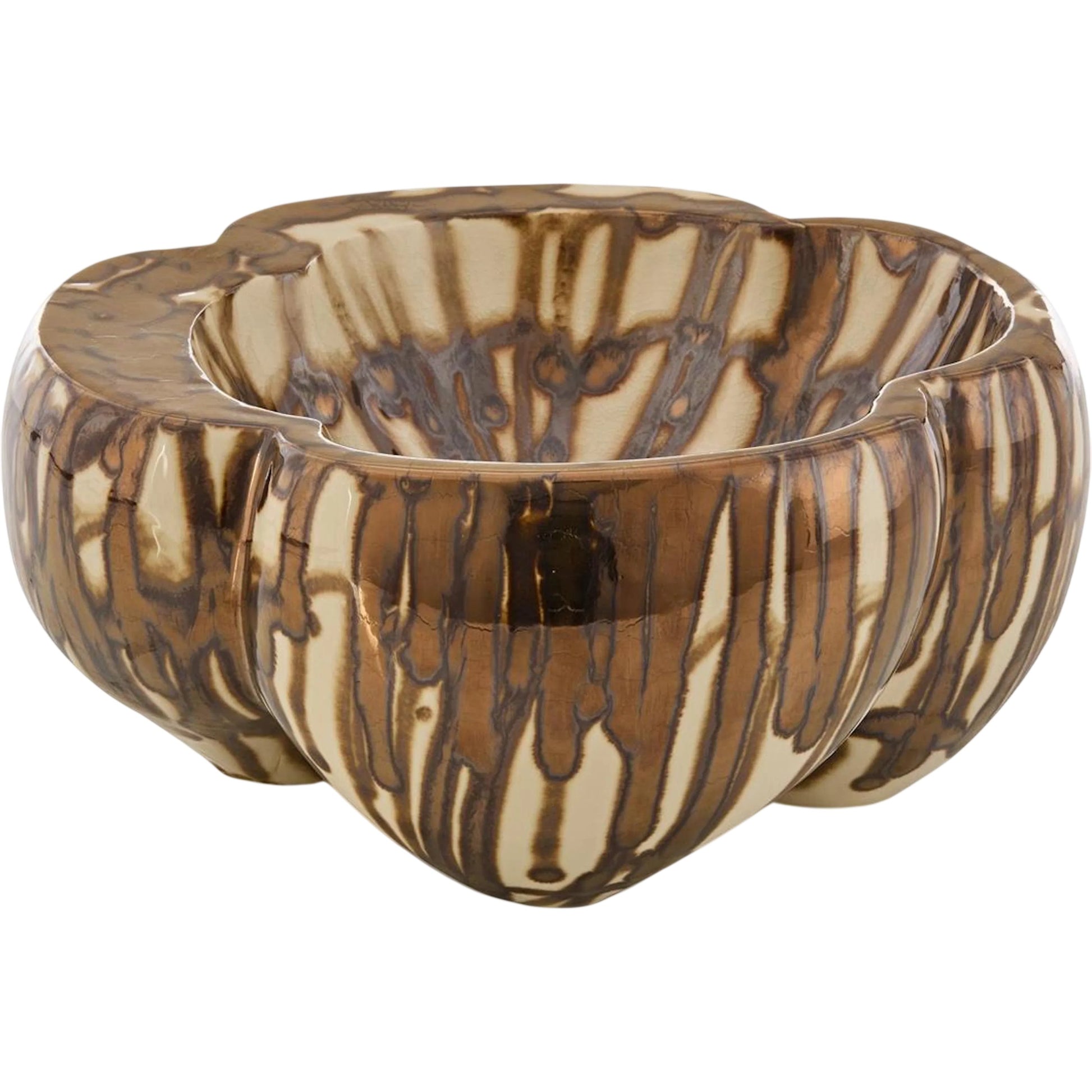 Drizzled Porcelain Bowl by John-Richard. Made from unique in a unique style.
