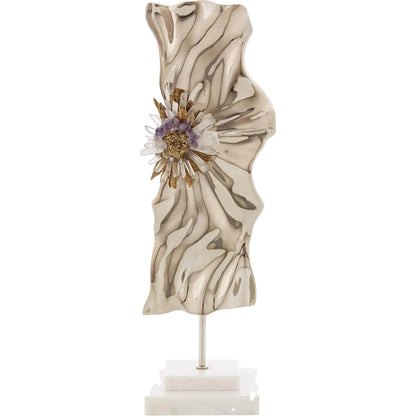 Abstract Ore Sculpture on Marble by John-Richard. Made from unique in a unique style.