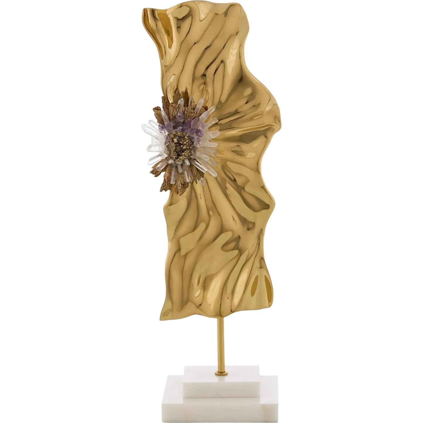003 SI-2629057 | Primary Silo | Abstract Ore Sculpture on Marble by John-Richard. Made from unique in a unique style.