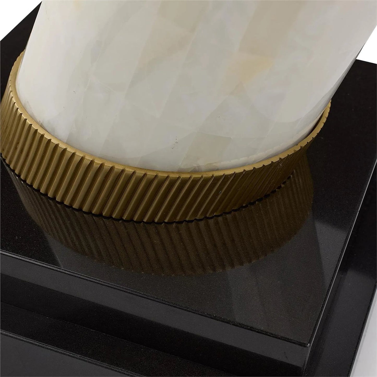 001 SI-2629315 | Unknown | Jade Tusk Sculpture on Marble by John-Richard. Made from unique in a unique style.