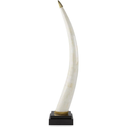 Jade Tusk Sculpture on Marble by John-Richard. Made from unique in a unique style.