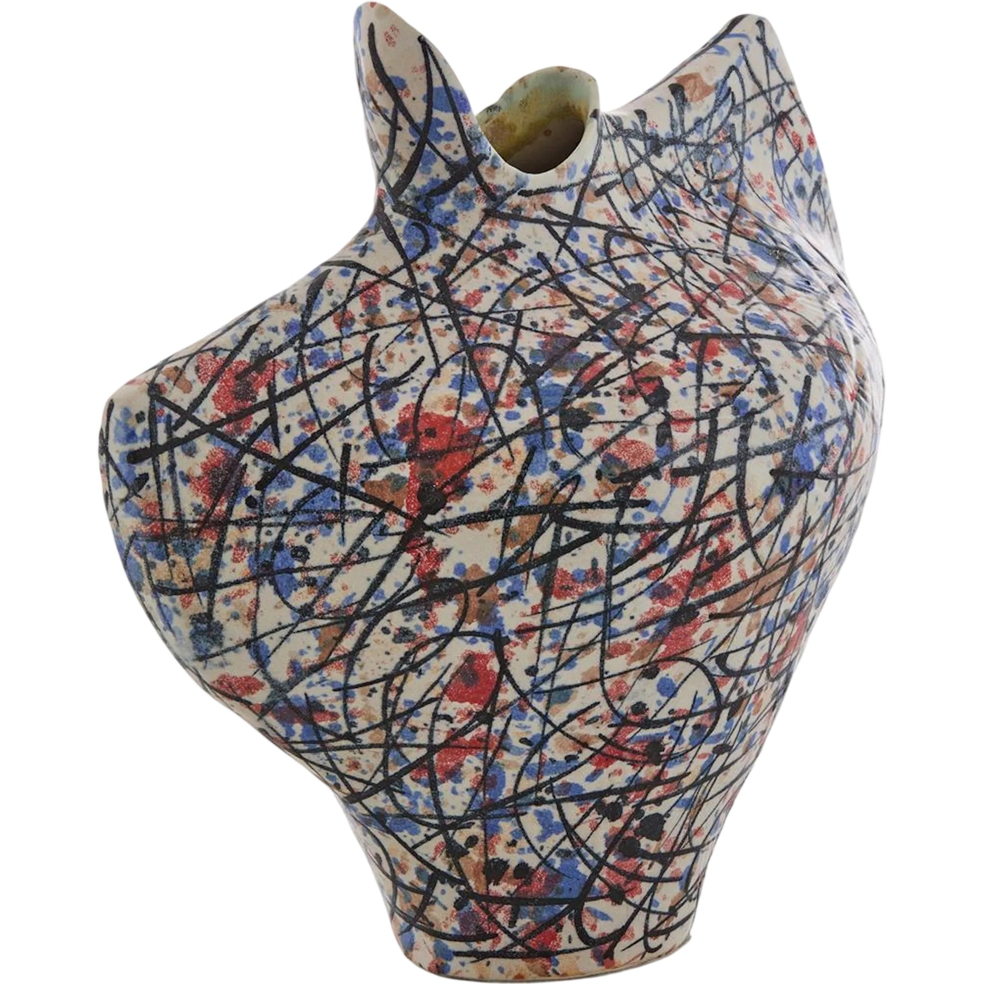 Pollock Vase by John-Richard. Made from unique in a unique style.