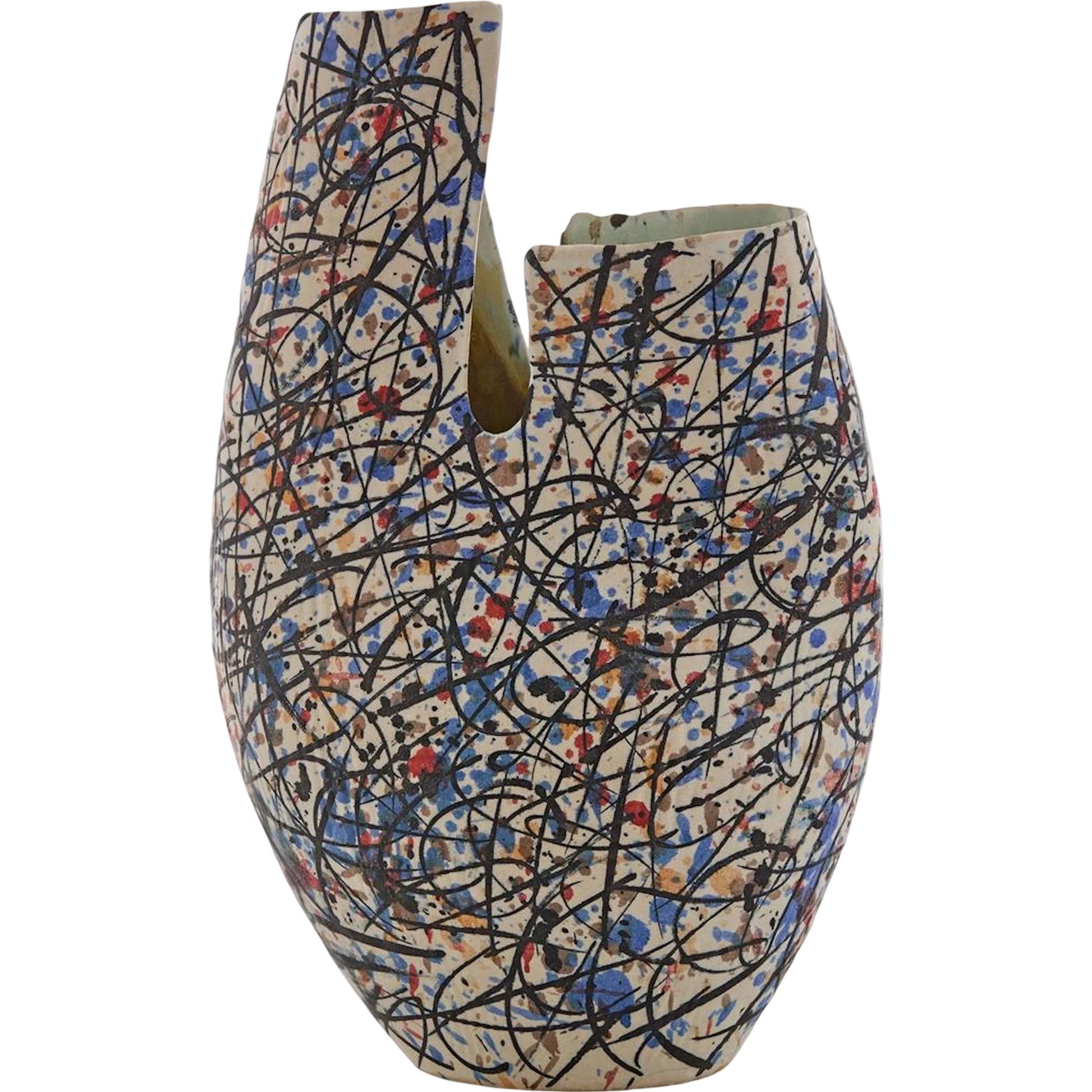 Pollock Vase by John-Richard. Made from unique in a unique style.