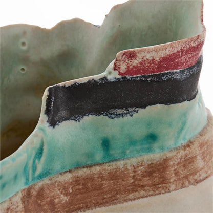 Chromatic Strata Vase by John-Richard. Made from unique in a unique style.