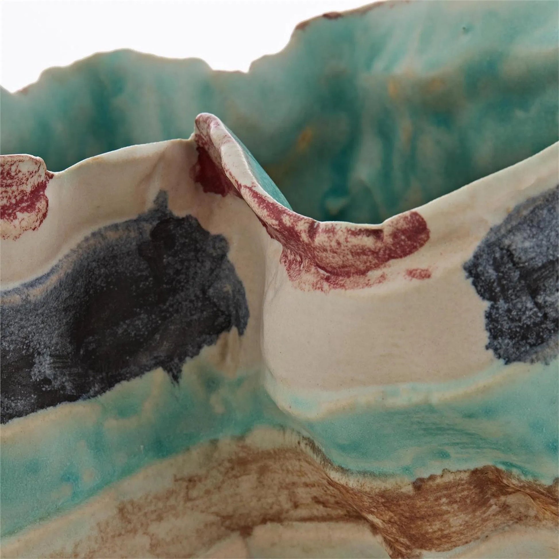 Chromatic Strata Vase by John-Richard. Made from unique in a unique style.