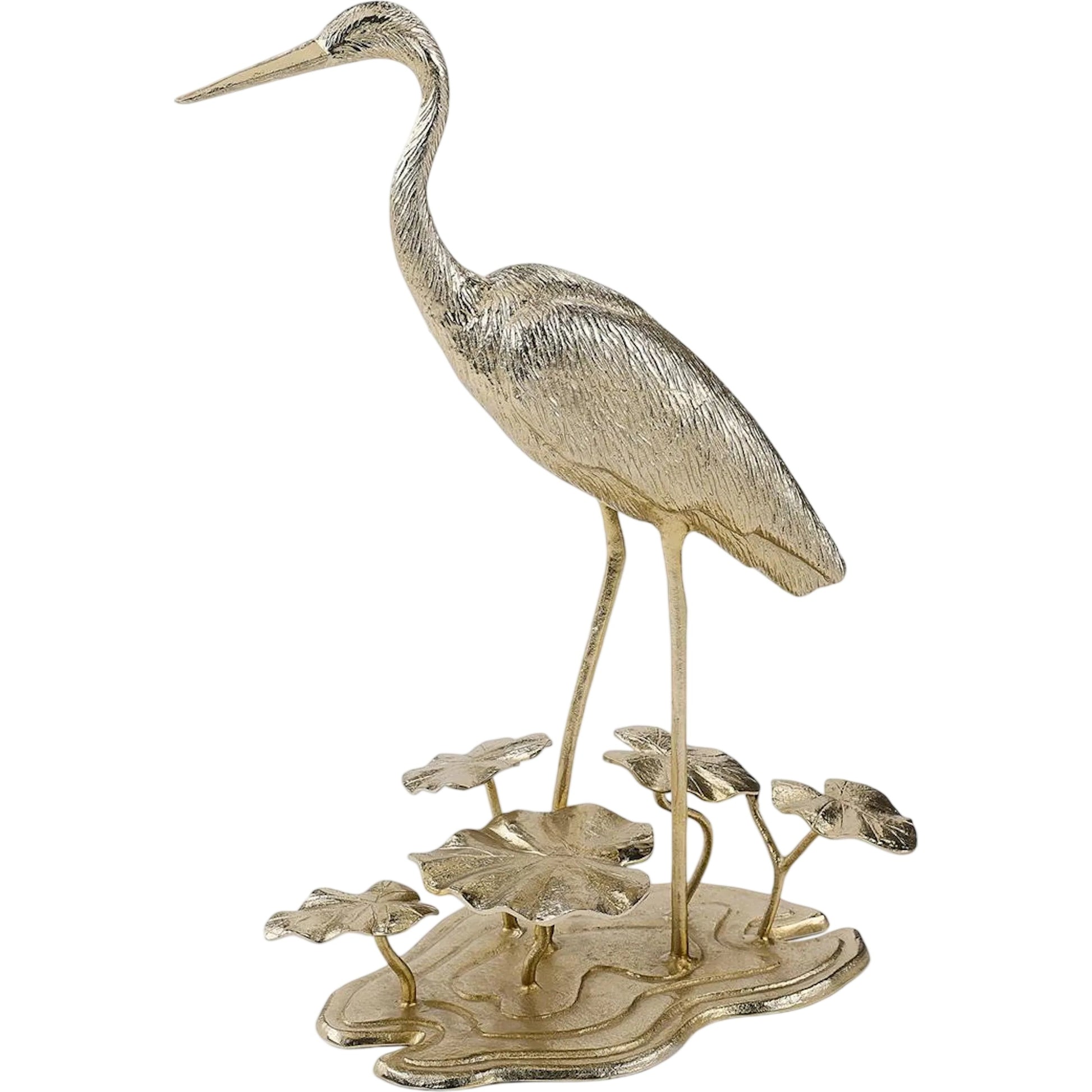 Wading Heron Sculpture by John-Richard. Made from unique in a unique style.