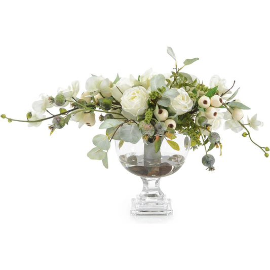 Berries & Roses by John-Richard in white. Made from unique in a modern style.
