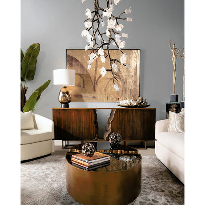 Curling Orchids by John-Richard in gold. Made from unique in a unique style.