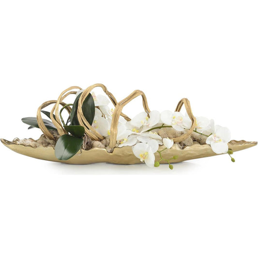 Curling Orchids by John-Richard in gold. Made from unique in a unique style.