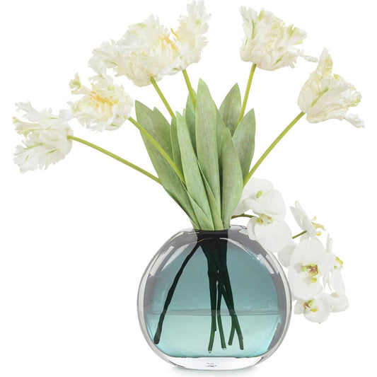 Green Crystal Tulips by John-Richard in green. Made from unique in a modern style.