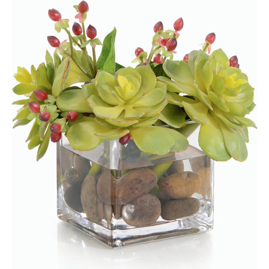 Succulents & Hypericum by John-Richard. Made from unique in a modern style.