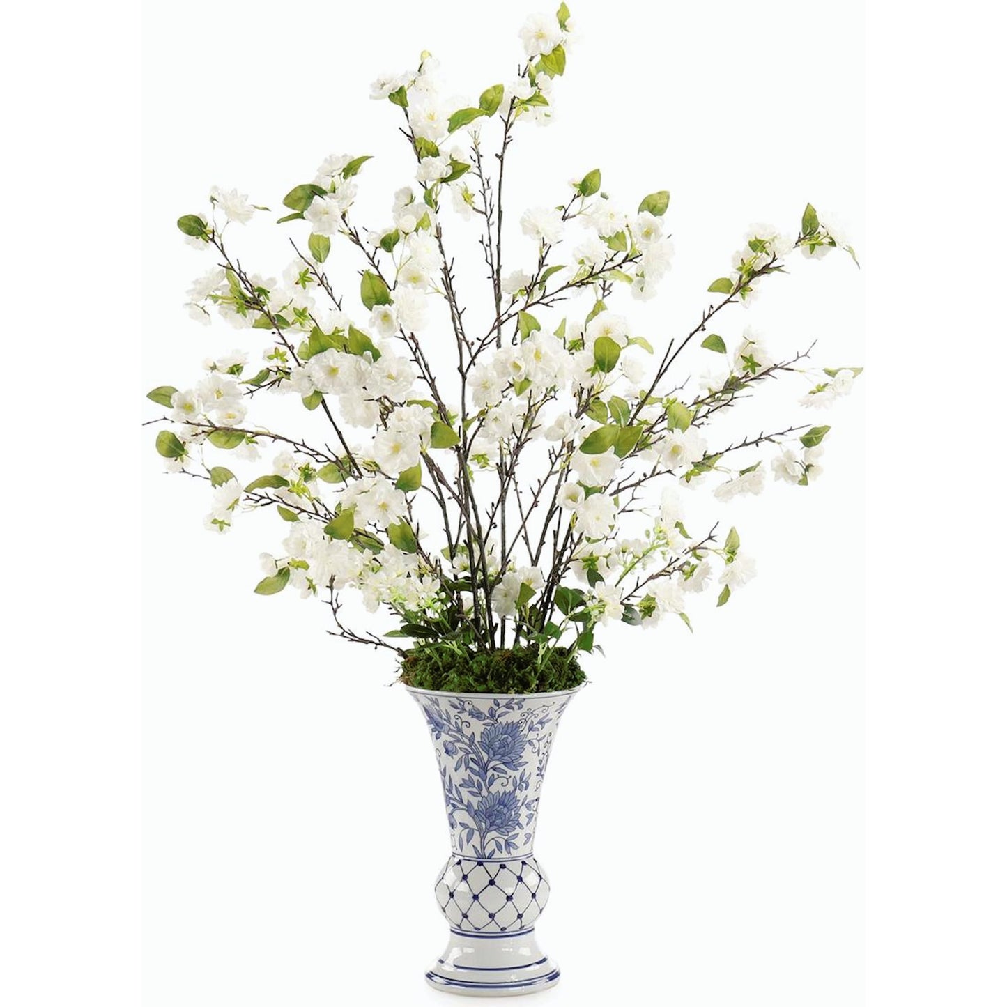 001 SI-2170019 | Primary Silo | Blue Chinoiserie Cherries by John-Richard. Made from unique in a modern style.
