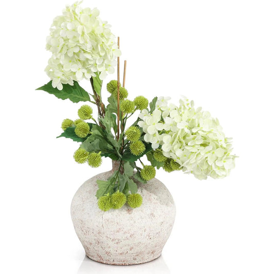 Woodland Hydrangeas by John-Richard in white. Made from unique in a unique style.