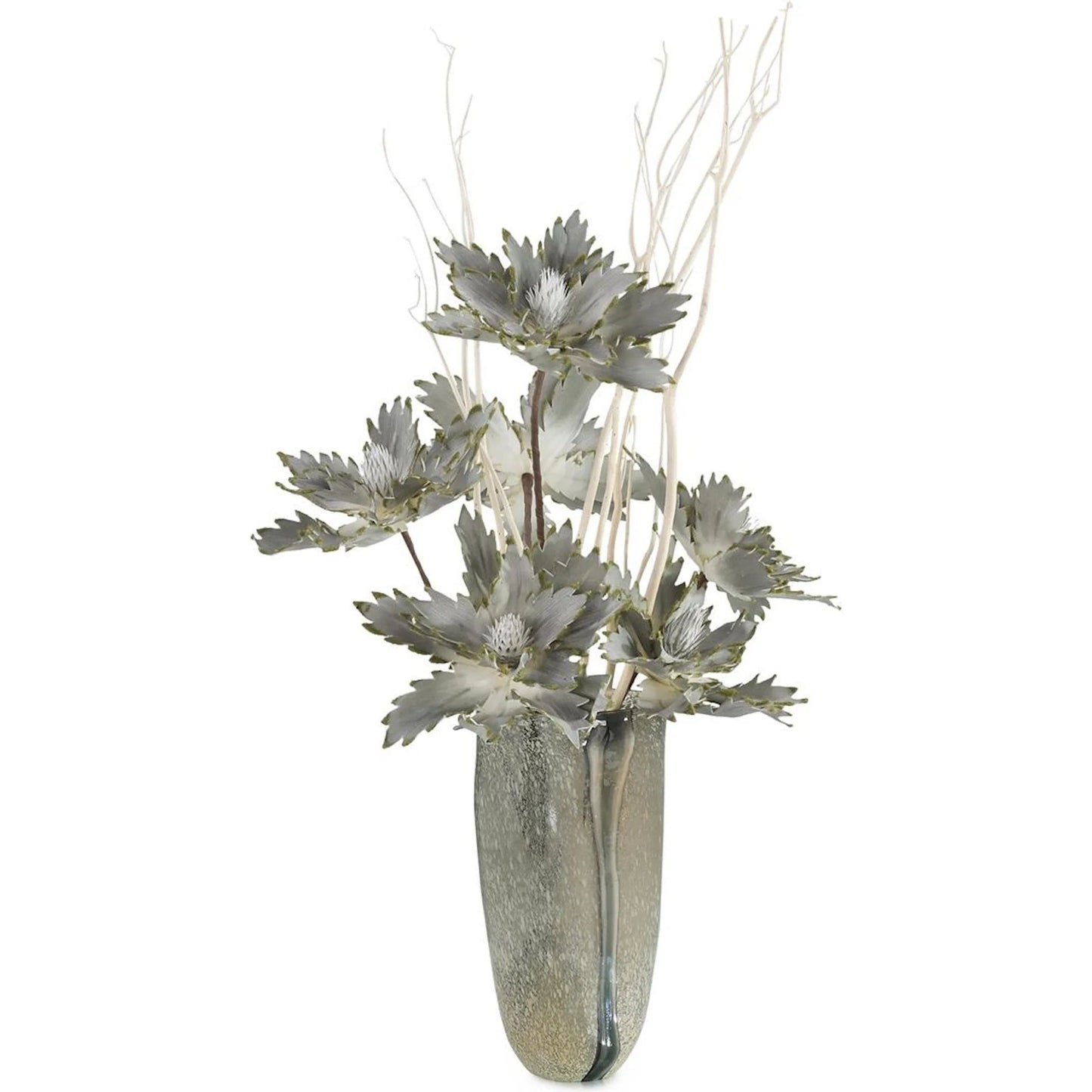 001 SI-2373827 | Primary Silo | Seaglass Florals by John-Richard in gray. Made from unique in a transitional style.