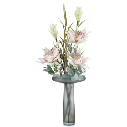 Morning Frost by John-Richard in frosted sage green. Made from unique in a unique style.