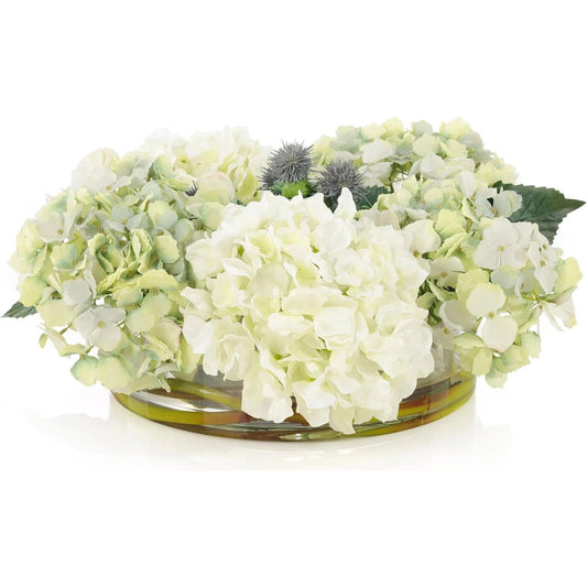 Pastel Hydrangea by John-Richard in white, pastel blue. Made from unique in a unique style.