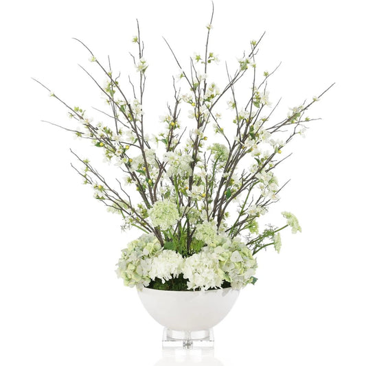 Queen Anne's Garden by John-Richard in white. Made from unique in a unique style.