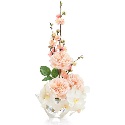 Pink Rose Blossoms by John-Richard in pink. Made from unique in a transitional style.